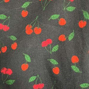 1901 Cherry Print Sleeveless Dress
